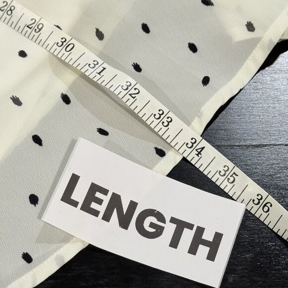 Anthropologie OPT Milkmaid Cream Black Polka Dot Dress Womens Small - Picture 13 of 13